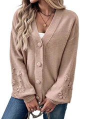 Damescardigan met V-Hals