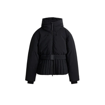 Waterafstotende ski-jas met afritsbare capuchon en getailleerde pasvorm voor dames