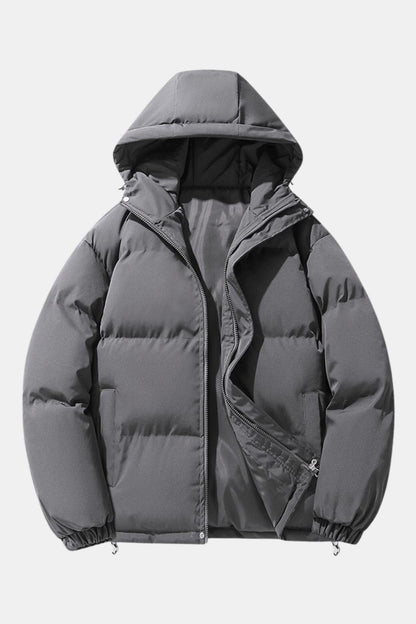 Gewatteerde winterjas met capuchon voor dames