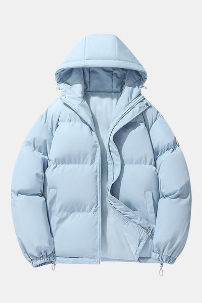 Gewatteerde winterjas met capuchon voor dames